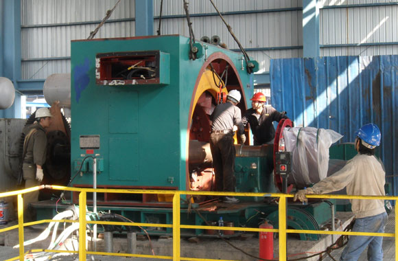 石化同步电机现场拆装