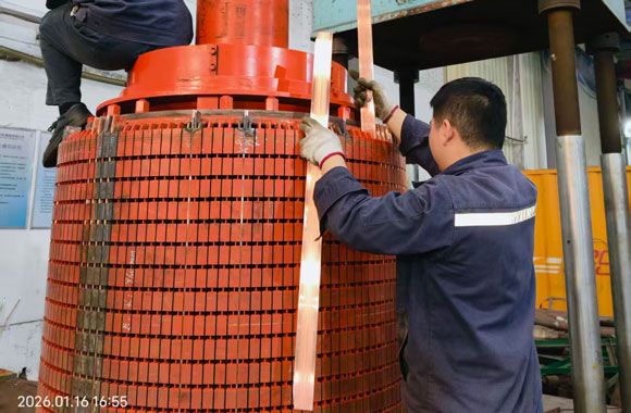 YKSLD1700/120016/18/1500 1700/1200KW  6000V 转子更换铜排